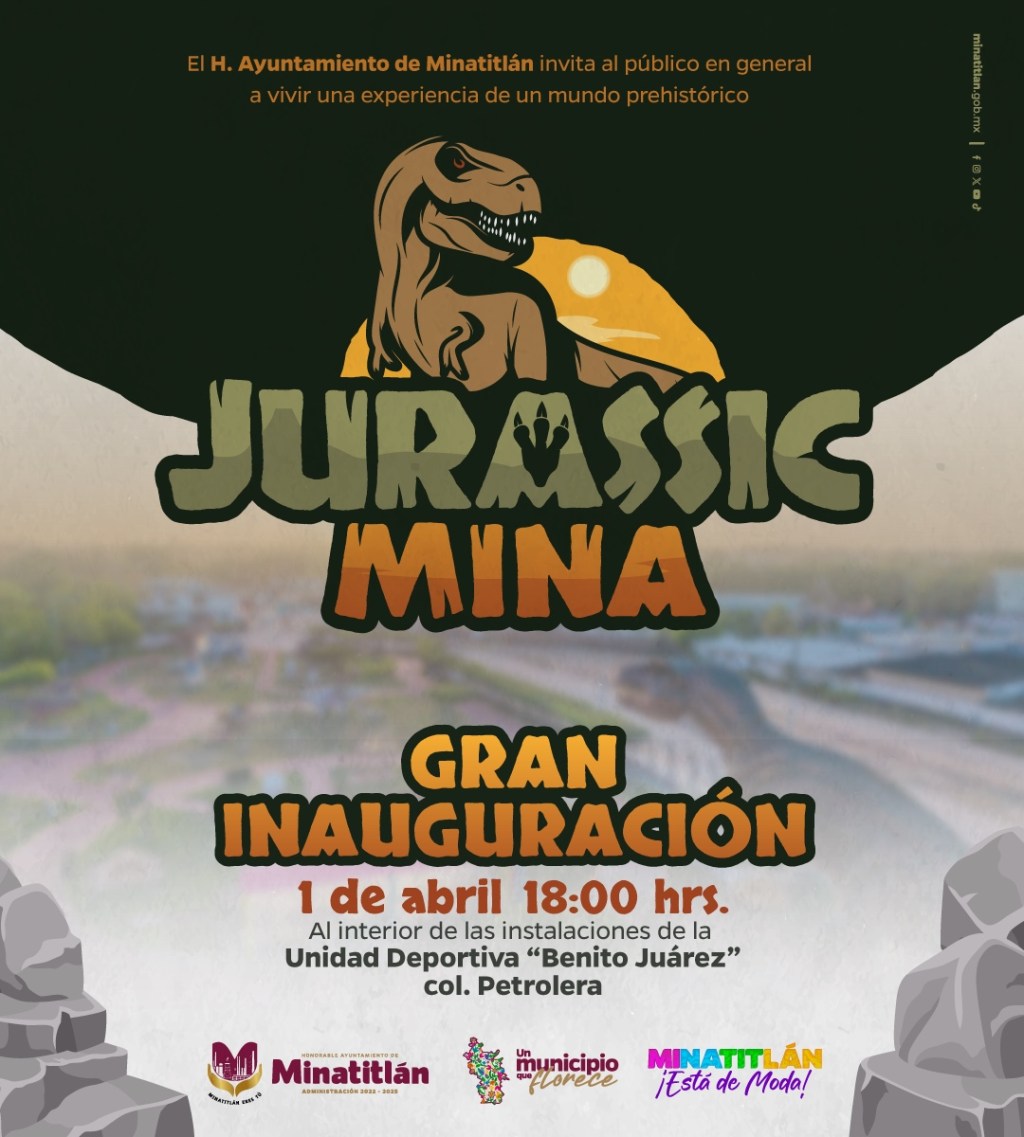 ¡ No te pierdas la gran inauguración del Jurassic Mina! 🦖 Un nuevo espacio creado especialmente para&nbsp;ti.